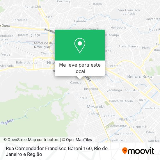 Rua Comendador Francisco Baroni 160 mapa
