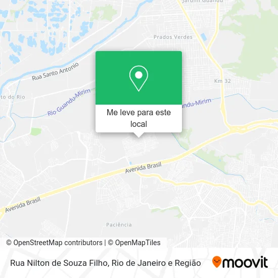 Rua Nilton de Souza Filho mapa