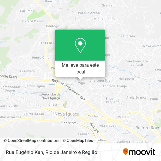 Rua Eugênio Kan mapa
