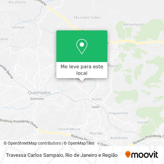 Travessa Carlos Sampaio mapa