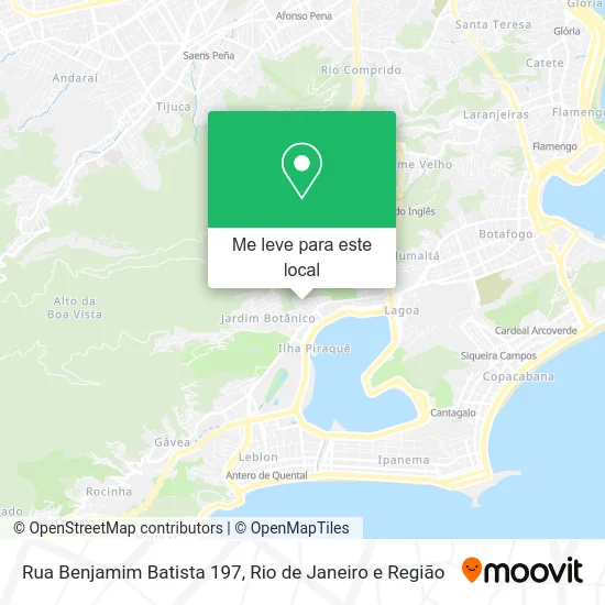 Rua Benjamim Batista 197 mapa