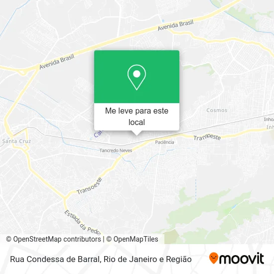 Rua Condessa de Barral mapa