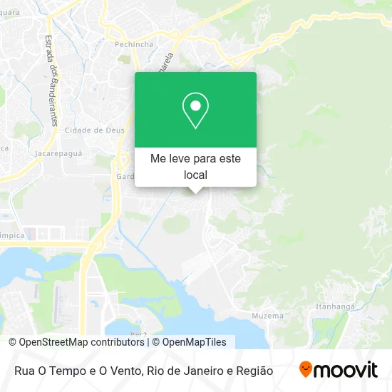 Rua O Tempo e O Vento mapa