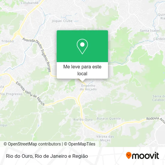 Rio do Ouro mapa