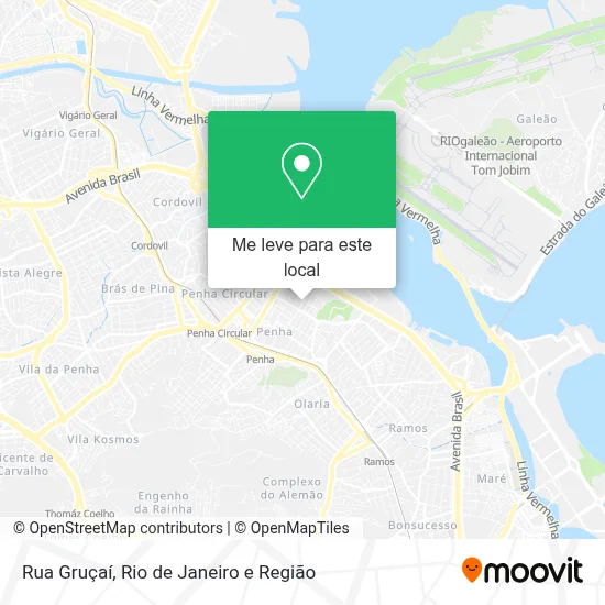 Rua Gruçaí mapa