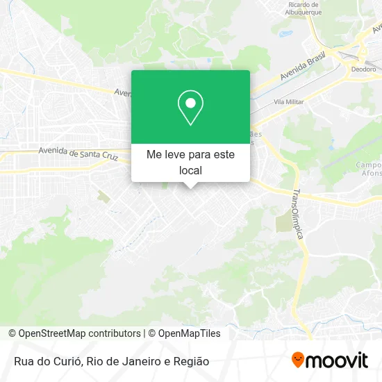 Rua do Curió mapa