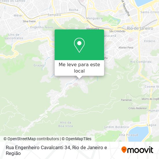 Rua Engenheiro Cavalcanti 34 mapa