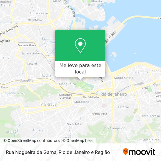 Rua Nogueira da Gama mapa