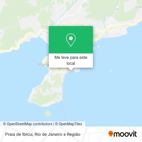 Praia de Ibicui mapa