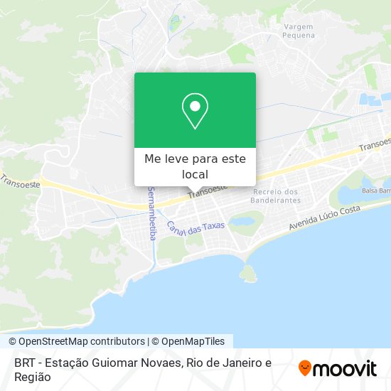 BRT - Estação Guiomar Novaes mapa