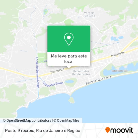 Posto 9 recreio mapa