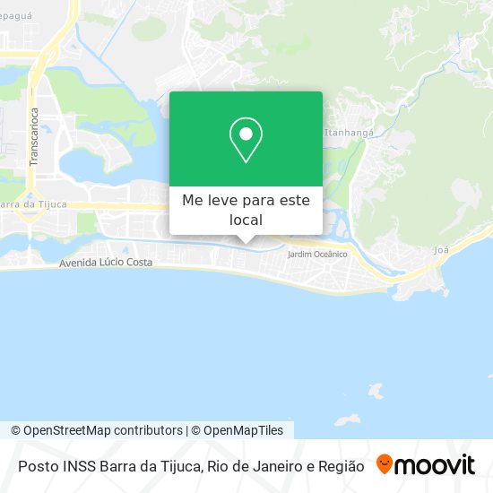 Posto INSS Barra da Tijuca mapa