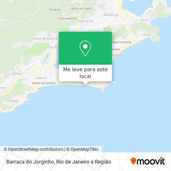 Barraca do Jorginho mapa