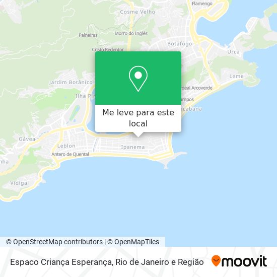 Espaco Criança Esperança mapa