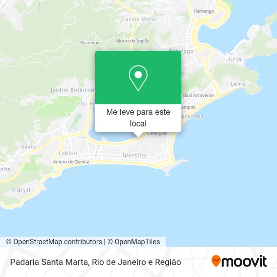 Padaria Santa Marta mapa