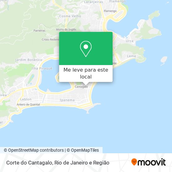 Corte do Cantagalo mapa