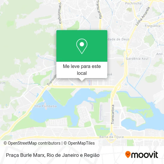 Praça Burle Marx mapa