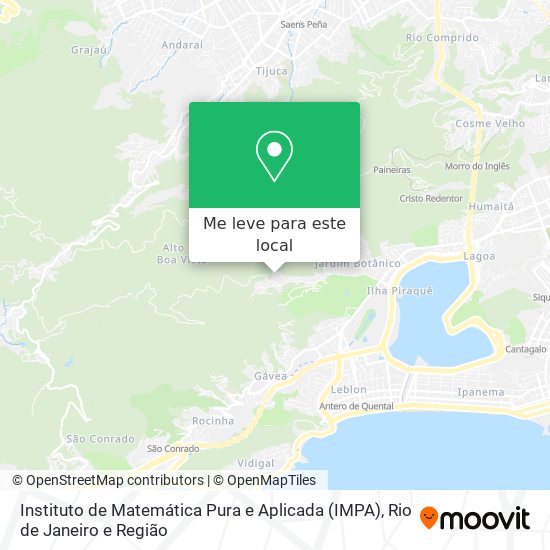 Instituto de Matemática Pura e Aplicada (IMPA) mapa