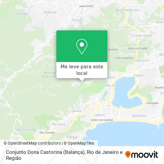 Conjunto Dona Castorina (Balança) mapa