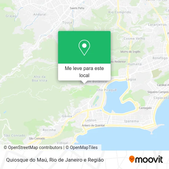 Quiosque do Maú mapa