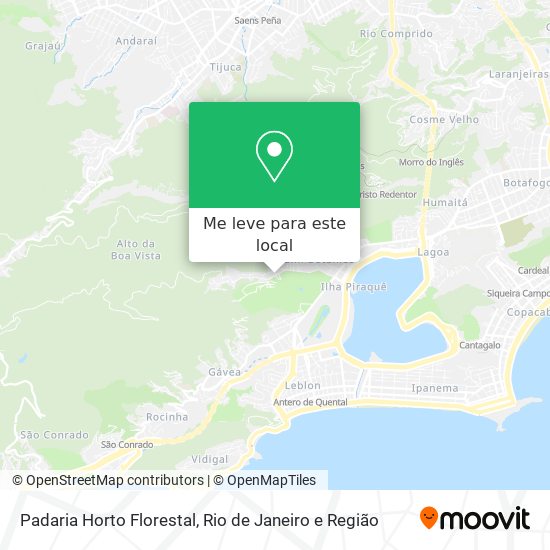 Padaria Horto Florestal mapa