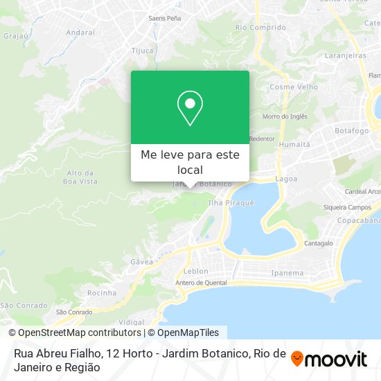 Rua Abreu Fialho, 12 Horto - Jardim Botanico mapa