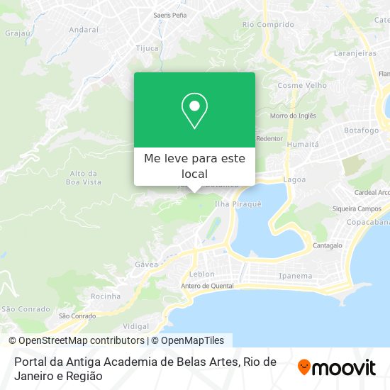 Portal da Antiga Academia de Belas Artes mapa