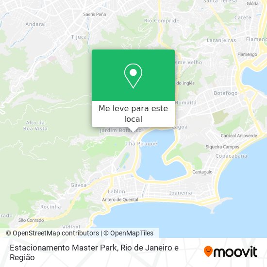 Estacionamento Master Park mapa