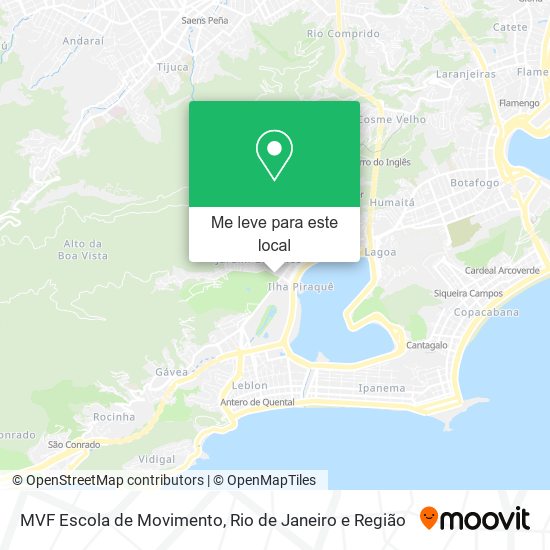 MVF Escola de Movimento mapa