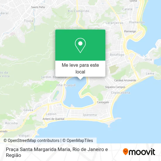 Praça Santa Margarida Maria mapa