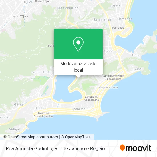 Rua Almeida Godinho mapa