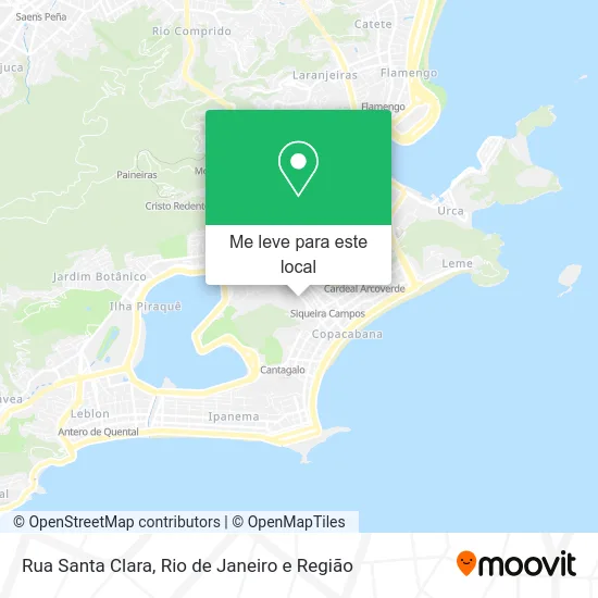 Rua Santa Clara mapa