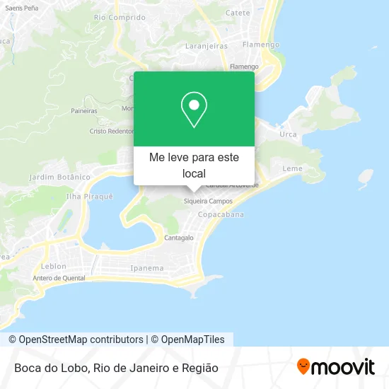 Boca do Lobo mapa