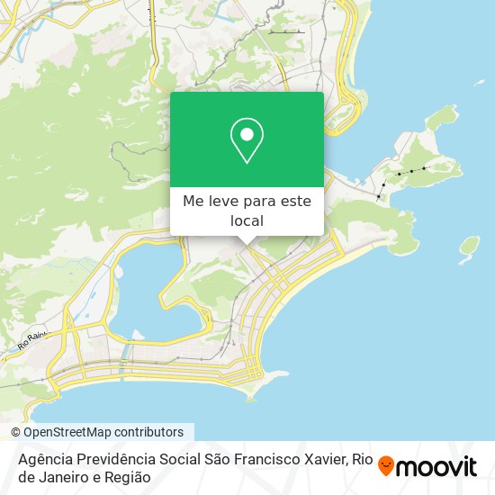 Agência Previdência Social São Francisco Xavier mapa