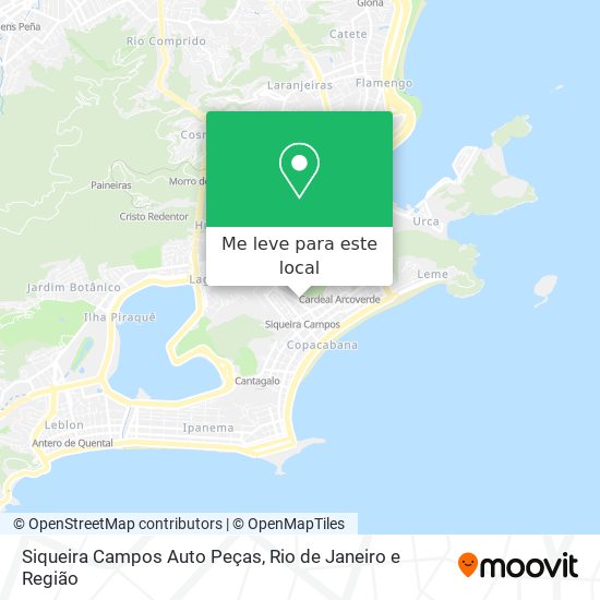 Siqueira Campos Auto Peças mapa