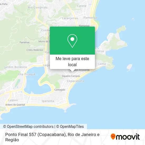 Ponto Final 557 (Copacabana) mapa