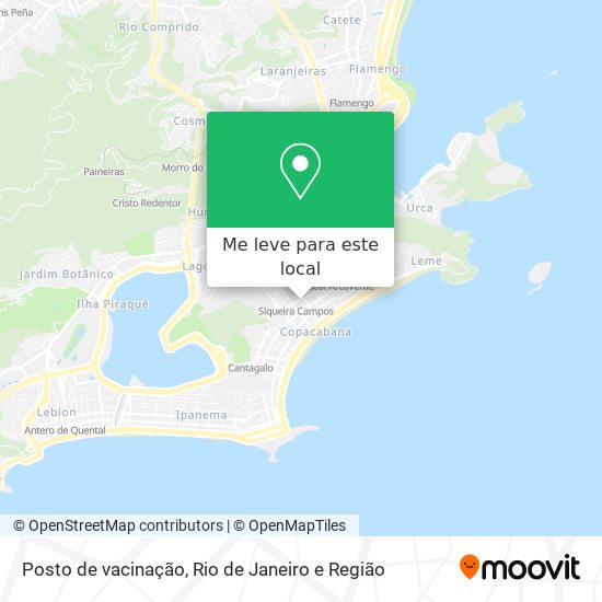 Posto de vacinação mapa