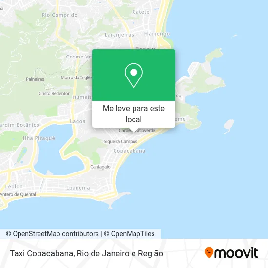 Taxi Copacabana mapa