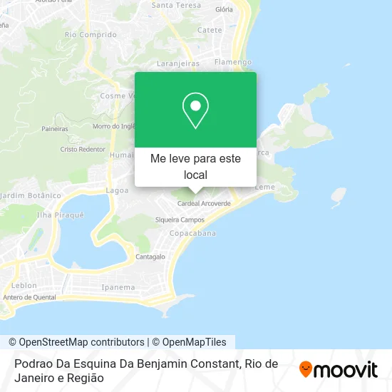 Podrao Da Esquina Da Benjamin Constant mapa