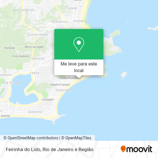 Feirinha do Lido mapa