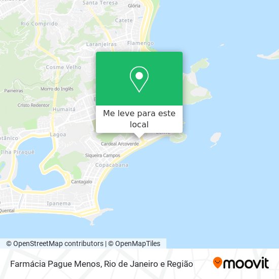 Farmácia Pague Menos mapa