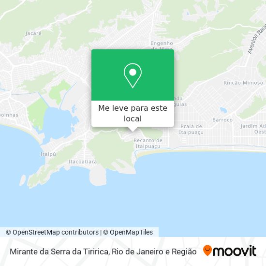 Mirante da Serra da Tiririca mapa