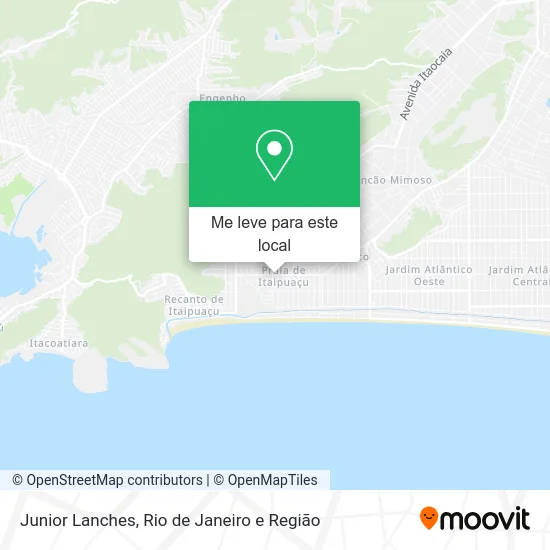 Junior Lanches mapa