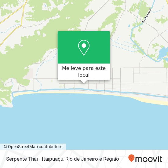 Serpente Thai - Itaipuaçu mapa