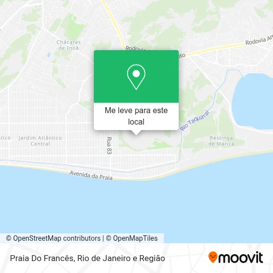 Praia Do Francês mapa