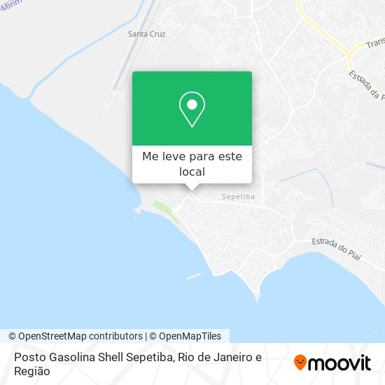 Posto Gasolina Shell Sepetiba mapa