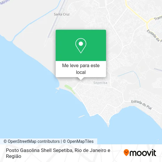 Posto Gasolina Shell Sepetiba mapa