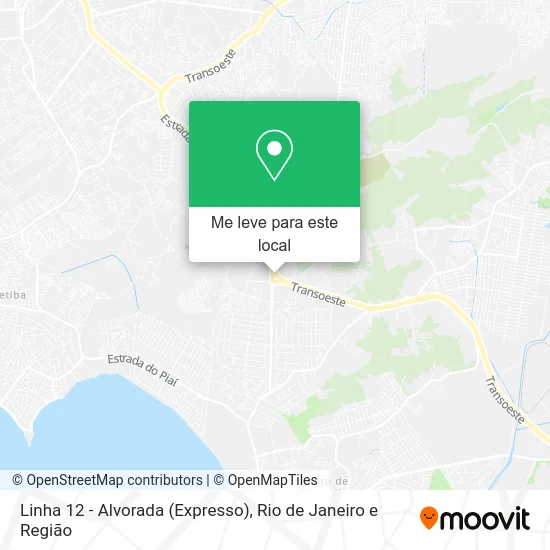 Linha 12 - Alvorada (Expresso) mapa