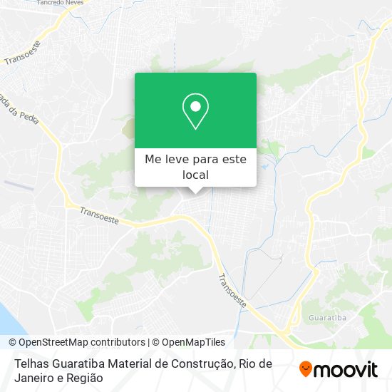 Telhas Guaratiba Material de Construção mapa