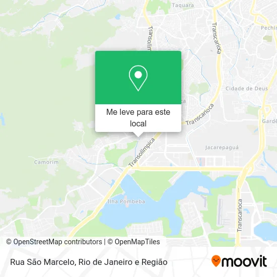 Rua São Marcelo mapa